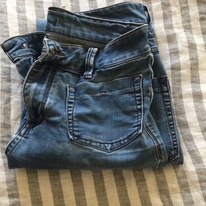 Free people skinny jeans w front pocket